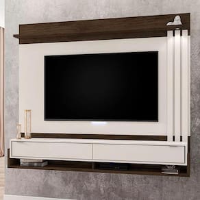Home Suspenso Inglaterra Para Tv Até 65`` - Móveis Leão Cor Cacau/off White