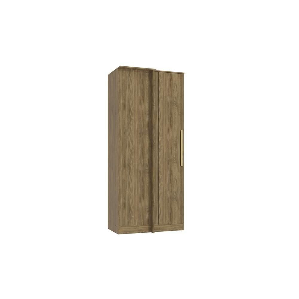 Guarda-roupa De Canto Reto 1 Porta Kappesberg Adapt Nogueira