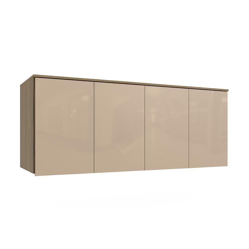 Armário Aéreo 4 Pt Kappesberg Adapt Nogueira-macadâmia 175cm
