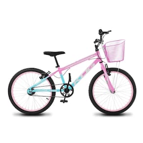 Bicicleta Infantil Feminina Aro 20 KOG Alum Cestinha Rodinha