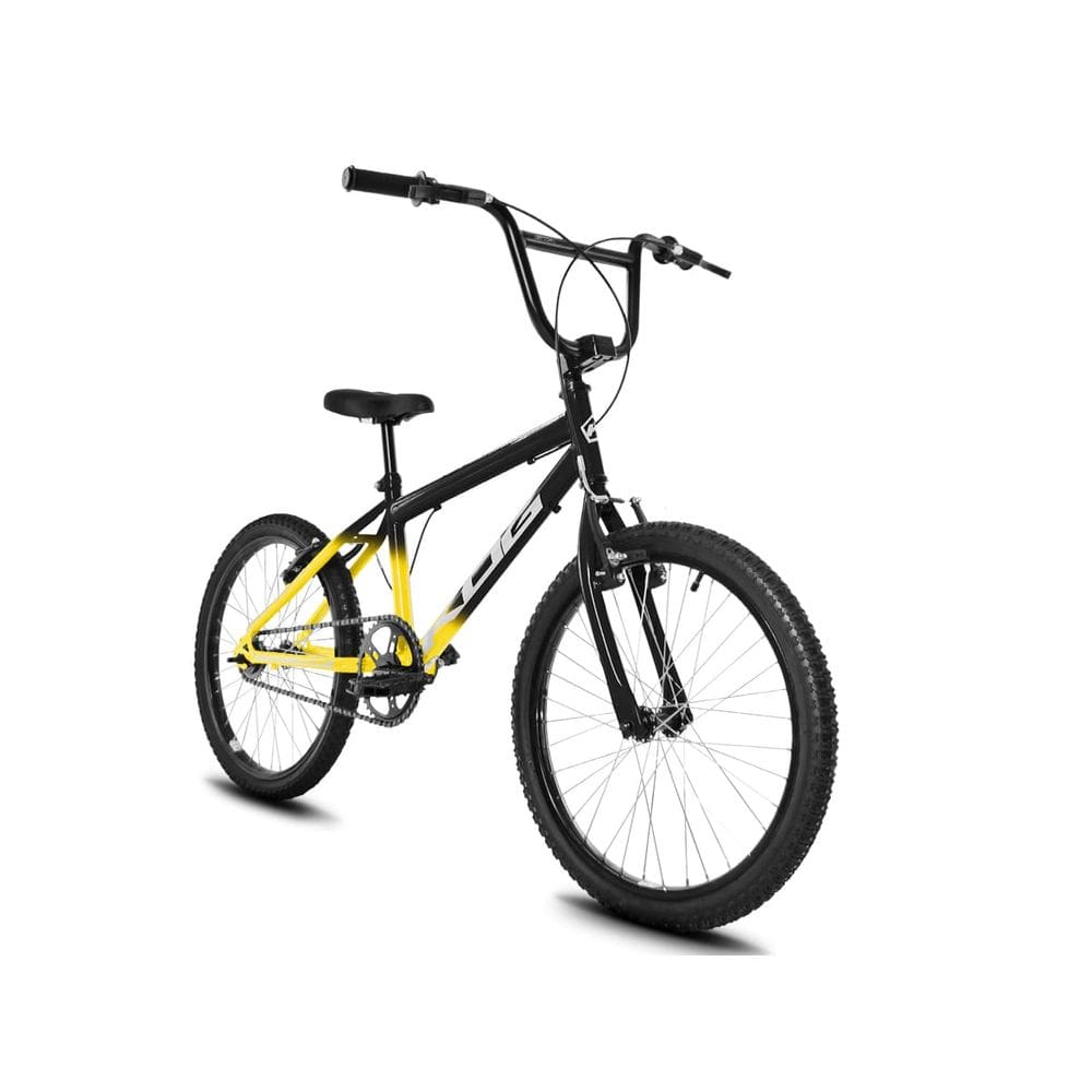 Bicicleta Infantil Passeio Aro 20 KOG CrossX Freio V-Brake Cor:Amarelo Degrade + Branco