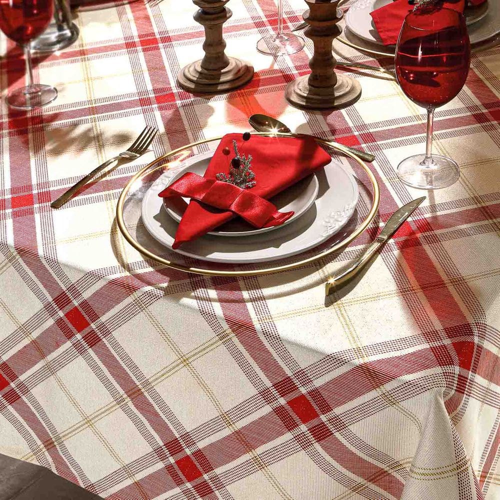 Toalha De Mesa Quadrada 4 Lugares 1,60x1,60m Celebra Dohler Natal 99