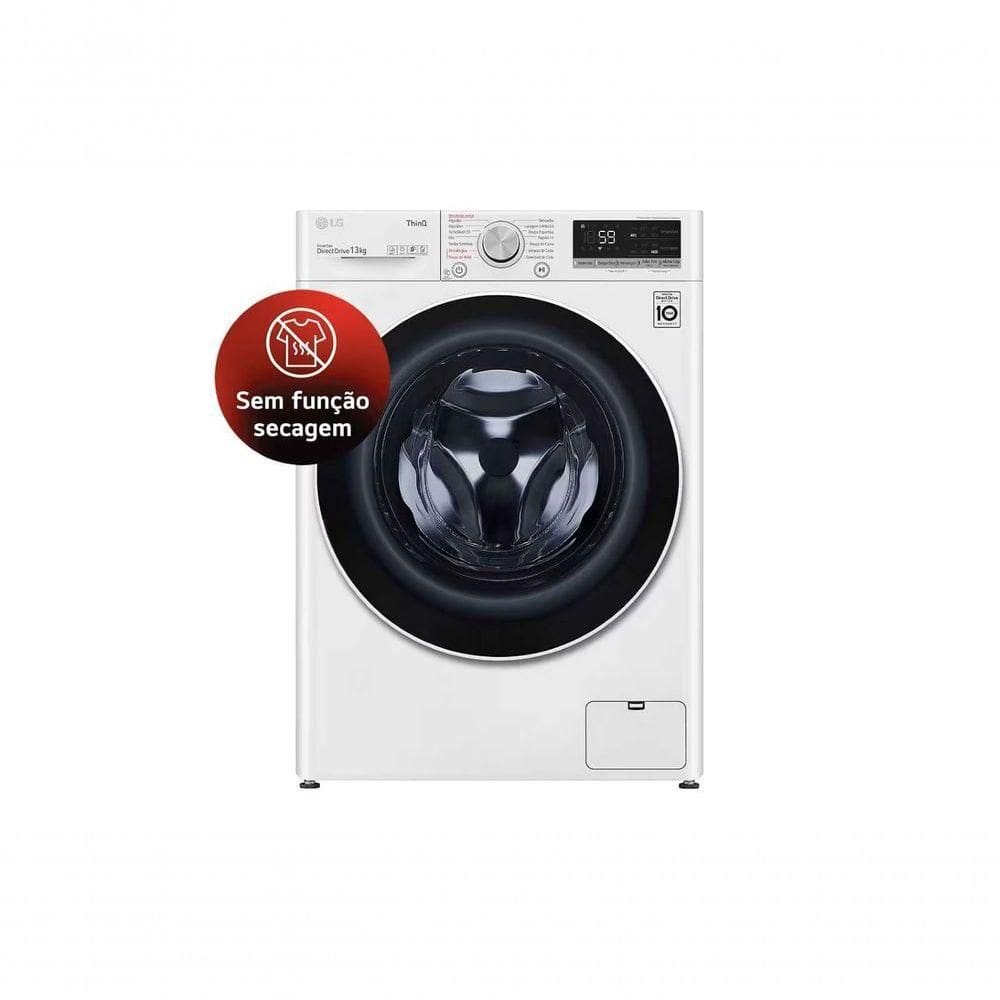 Lavadora Smart LG VC4 13kg Branco com Inteligência Artificial AIDD™ FV5013WC4 127V
