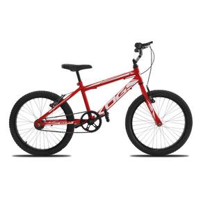 Bicicleta Infantil Passeio Aro 20 KOG Freio V-Brake Cor:Vermelho+Branco