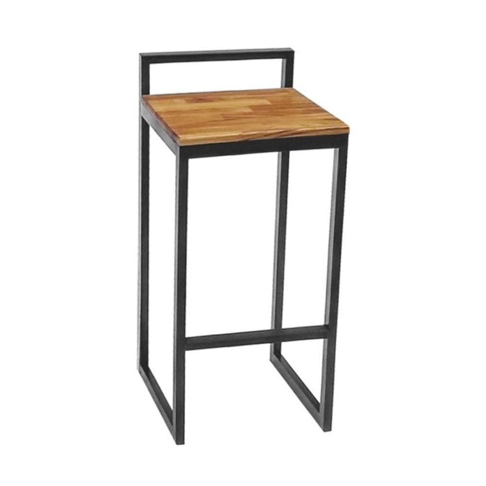 Banqueta Industrial Taburete Teca