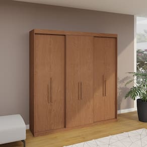 Guarda Roupa Casal 6 Portas Lugano Carvalho