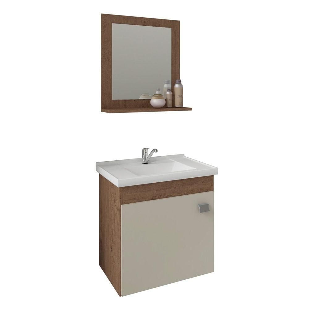 Conjunto Gabinete de Banheiro Iris com Espelheira MGM
