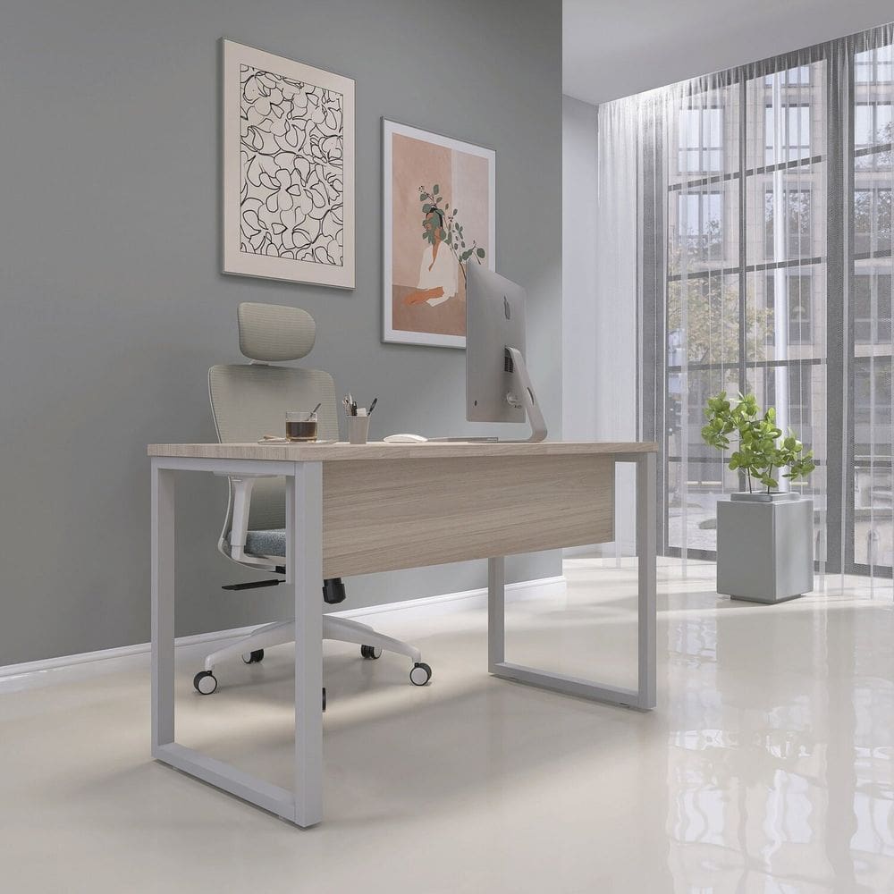 Mesa Madeira 134cm X 60cm M134/60p25 Nogueira/Cinza