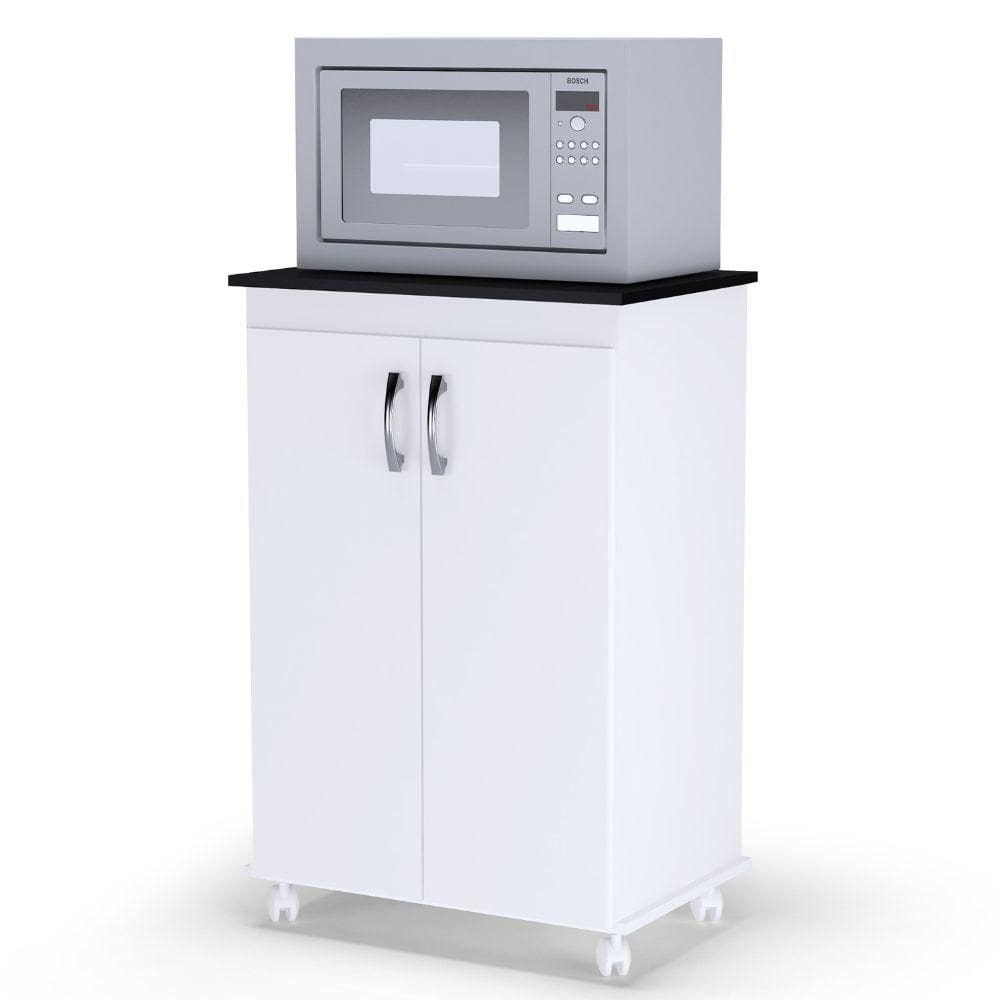 Balcão Multiuso Para Cozinha Vitória 2 Portas Branco Ajl