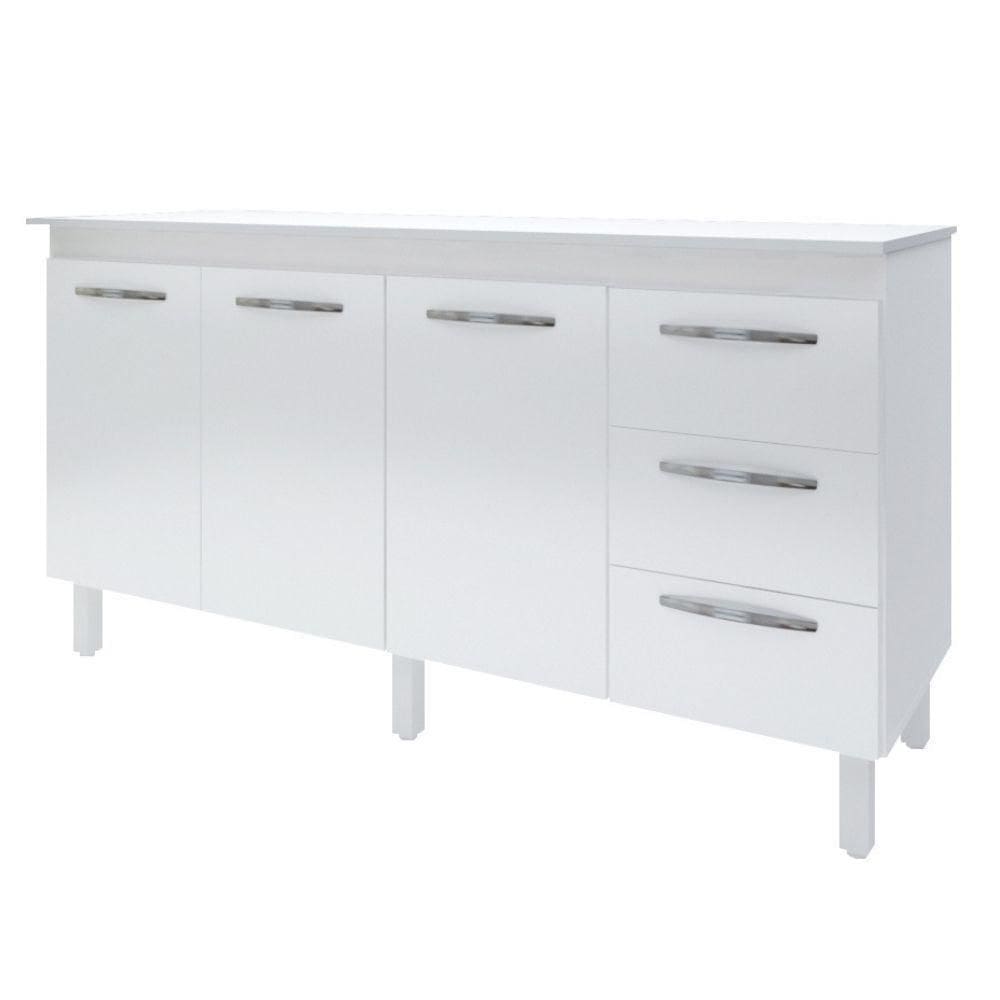 Balcão Com Tampo Diana 150 Cm Branco Moblis