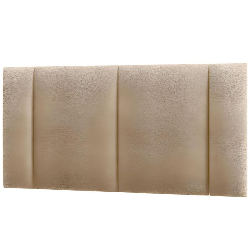 Cabeceira Estofada Iluminação LED Cama Box Casal 140 cm