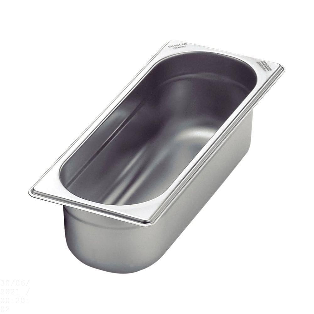 Cuba Tramontina Gn 2/8 Em Aço Inox Sem Alças Profundidade 100 Mm - Aço 304 Tramontina