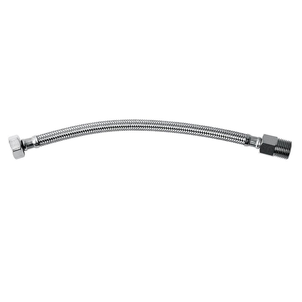 Flexivel de Alimentação 40cm de Aço Inox Trançado com Canopla Complementos