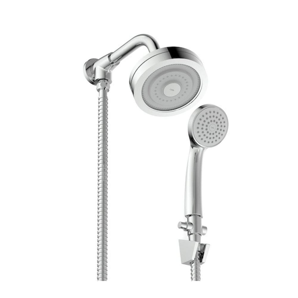 Chuveiro Redondo 12cm com Sistema Autolimpante com Desviador Master Chuveiros Cromado