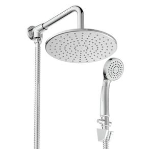 Chuveiro 22cm com Desviador e Ducha Manual Life Cromado