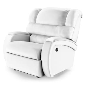 Poltrona Do Papai Reclinável Napoli Power Touch Usb Pu Fh1 Branco
