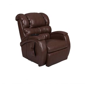 Poltrona Cadeira Reclinável Imperial Para Idoso Motorizada Courissimo Com Massageador Gravidade Zero Marrom