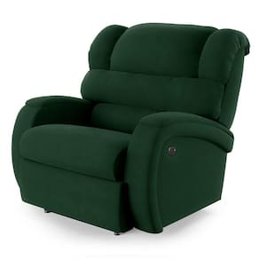 Poltrona Do Papai Reclinável Napoli Controle Power Elétrico Usb Veludo Fh1 Verde