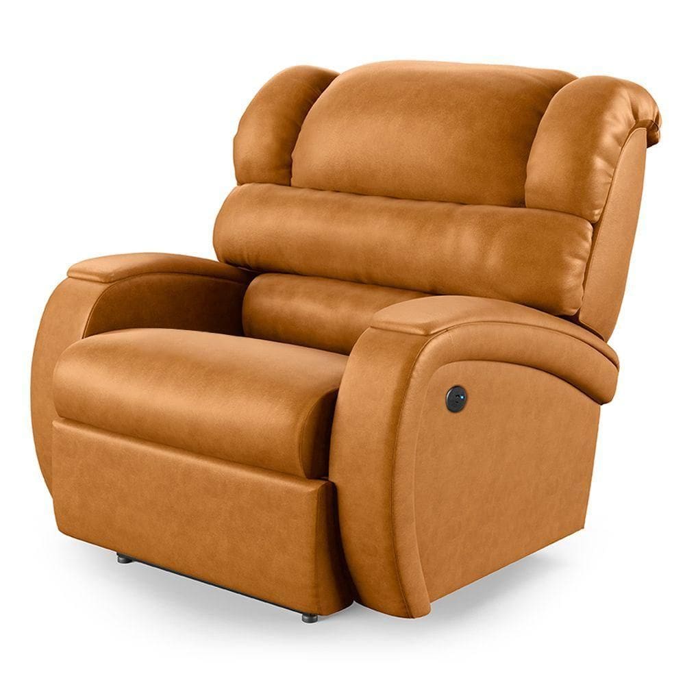 Poltrona Do Papai Reclinável Napoli Controle Power Elétrico Usb Sint Pu Fh1 Whisky