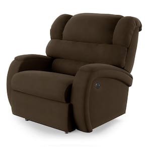 Poltrona Do Papai Reclinável Napoli Controle Power Elétrico Usb Veludo Fh1 Marrom