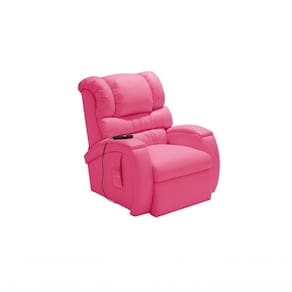 Poltrona Cadeira Imperial Reclinável Motorizada Corano Com Massageador E Lift Império Pink