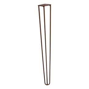 Kit 6 Pés De Metal 60 Cm Legs Mesa De Canto Aparador Bronze