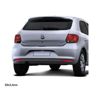 Adesivo Refletivo Vermelho Para Choque Lanterna Traseira Gol G6 29X3,4 Cm Vermelho