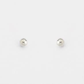 Brinco Bolinha Polida Prata 925 - 4mm