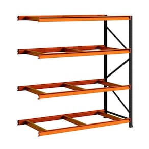 Porta Pallet 2000 kg 1 Continuação 180x60 Com 4 Níveis Sem Bandejas MPP500 Amapá
