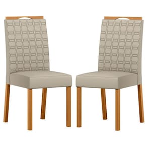 Cadeira para Mesa de Jantar Mariana Kit 2 Peças Ype Veludo Nude – New Ceval