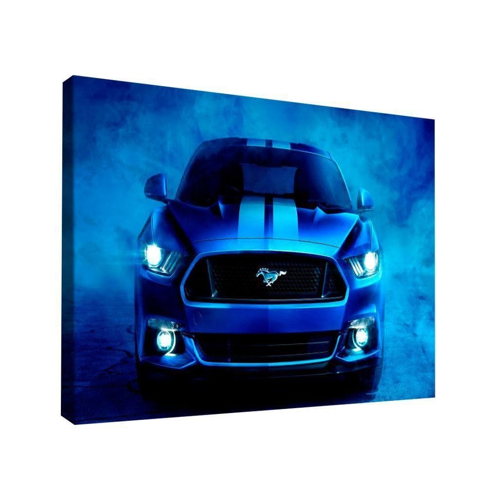 Quadro Mustang Azul -- Br Artes