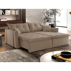 Sofá Cama e Reclinável SP 2,65m 04 Lugares Txr