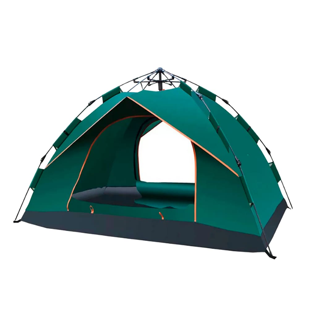 Barraca Camping Automatica 2-3 Pessoas 2M X 2,1M X 1,35M Verde Escuro