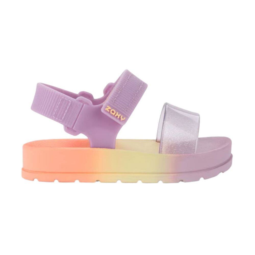 Sandália Zaxy  Infantil Lilas Rosa Amarelo
