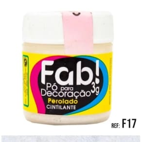 Pó Para Decoração Comestível (Bolos e Doces) Fab 3g Perolado