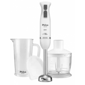 Mixer Philco 500W Copo 600ml Jarra 800ml Branco