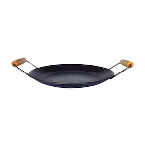 Chapa Disco Arado Aço Carbono Bifeteira Alça Madeira 27cm