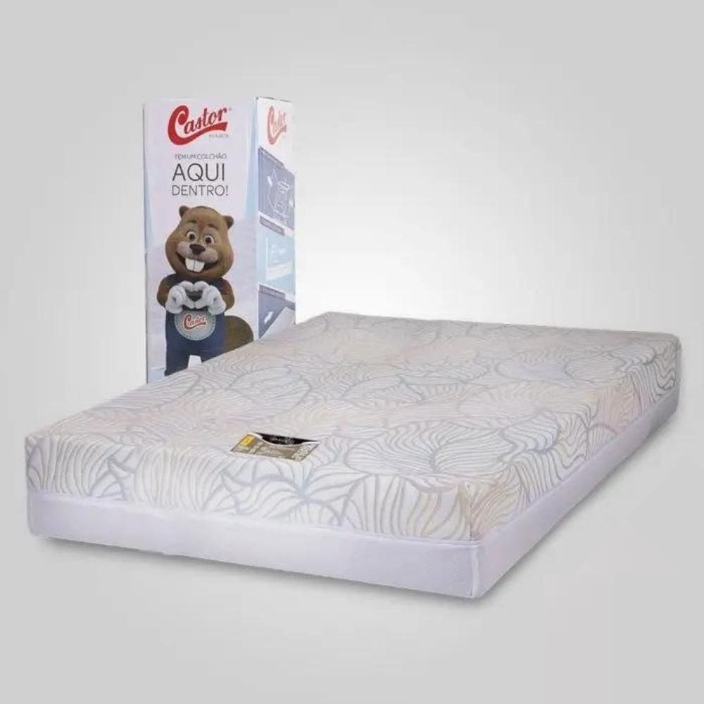 Colchão Castor Casal na Caixa Vitagel Space Double Face D33 138x188x24cm