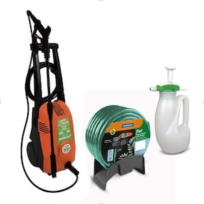 Kit Lavadora de Alta Pressão J6000 Stop Total 1500 Libras 220V + Pulverizador + Mangueira Jacto