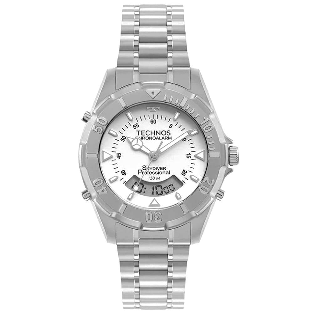 Relógio Masculino Skydiver Technos Prata WT2050AE/1B
