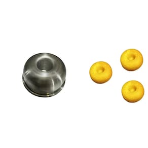 Forma Mini Pudim e Torta Suissa Nº0 (Fundo Arredondado) Kit com 48 Peças em Alumínio - 30ml