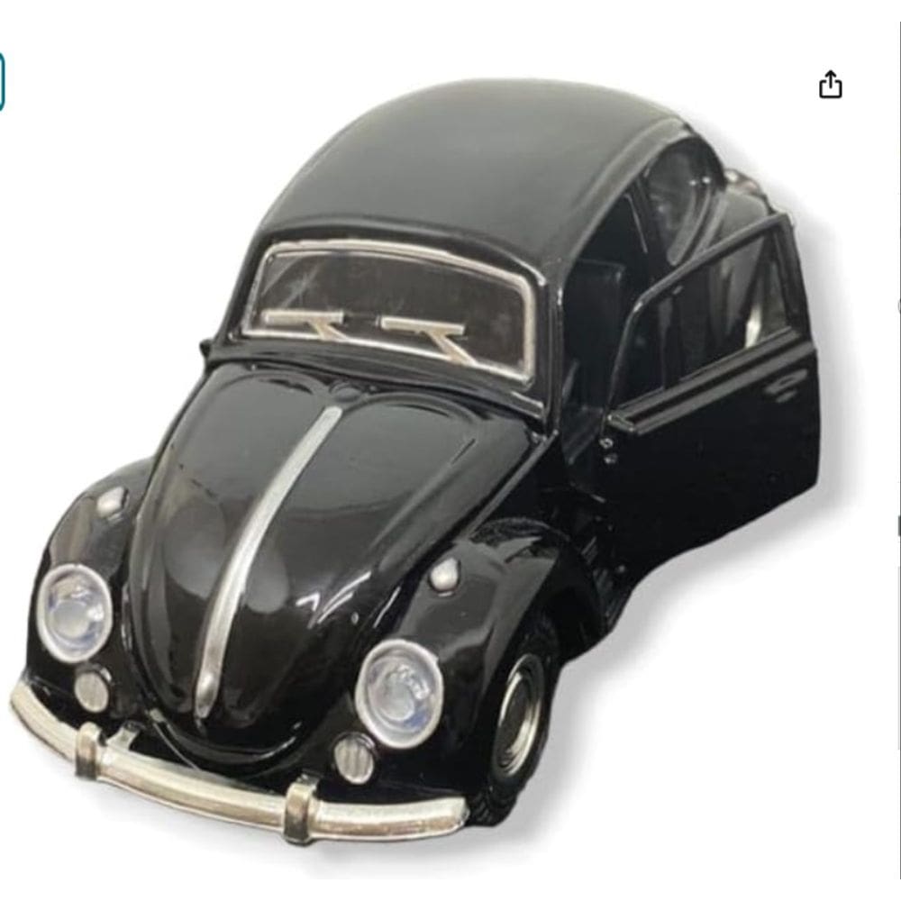 Fusca carrinho de metal miniatura abre portas