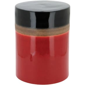 Rebekah Banqueta 44X33X33Cm Cerâmica Vermelho