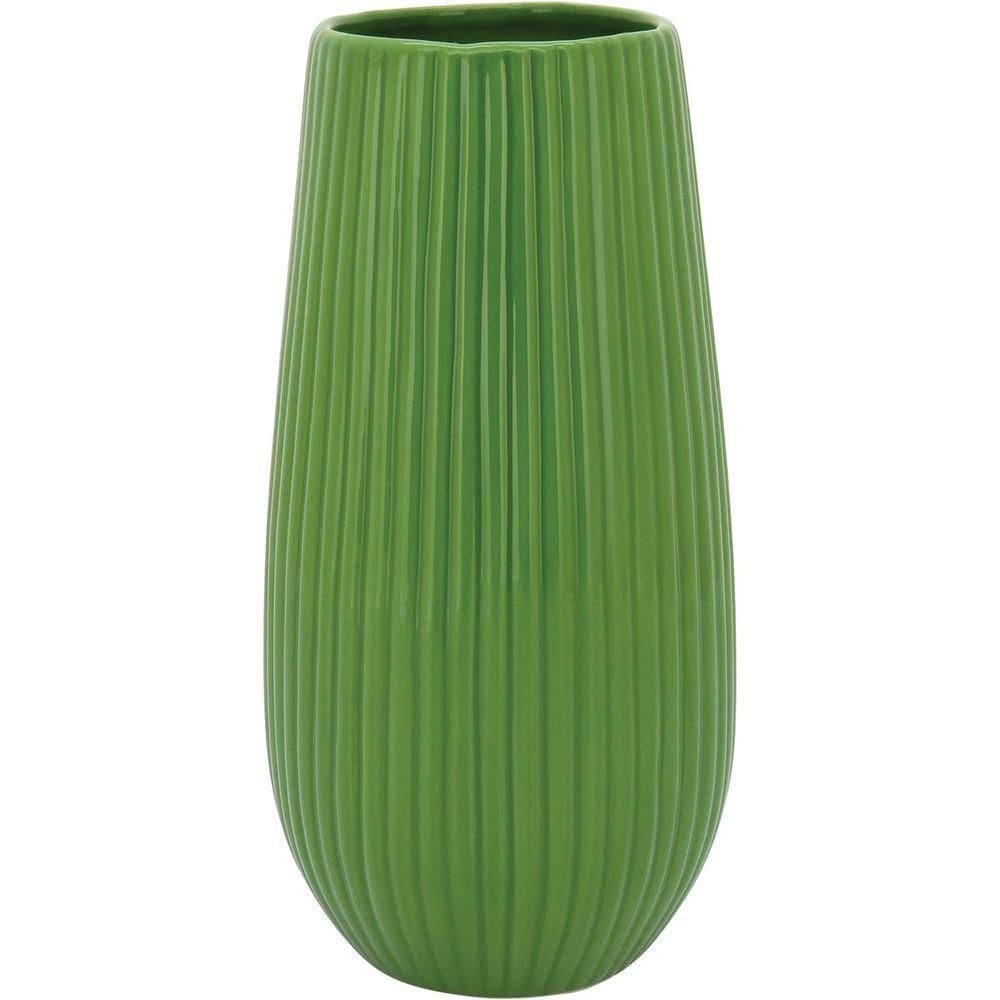 Crispin Vaso 25X12X12Cm Cerâmica Verde