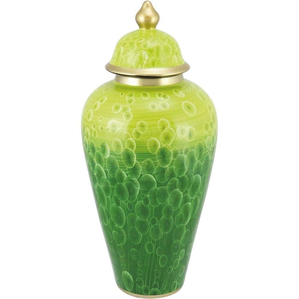 Midori Potiche 48X21X21Cm Cerâmica Verde