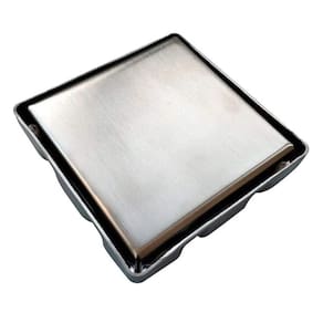 Ralo Oculto Kit 18Unids. 15x15 Inivisivel Inox Casa Banheiro Lavabo Varanda Cozinha Resistente Seguro Anti Odor
