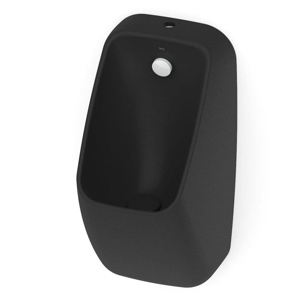 Kit com 2 Mictório Rimless com Entrada Superior Proton Square Roca Matte Black