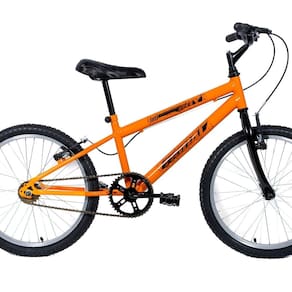 Bicicleta Aro 20 Quadro Mtb Rebaixado em Aço Boy Infantil Laranja
