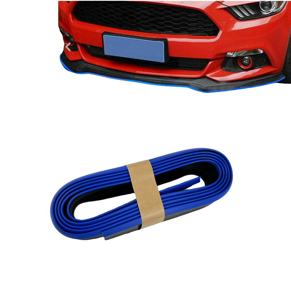 Saia frontal Universal Flexível PVC Preto com Azul ajustável