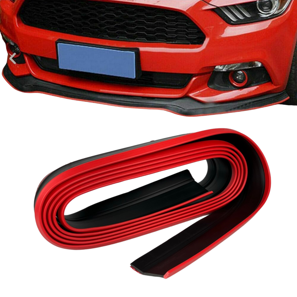 Saia Frontal Vermelho Preto Flexível Carro Flexível Lateral